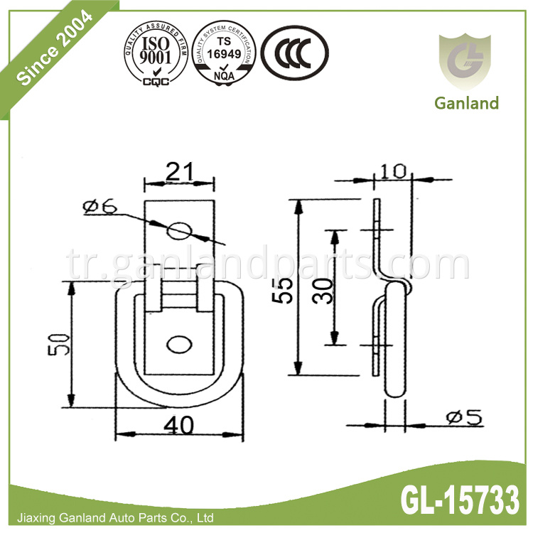 Tie Down Hook GL-15733 